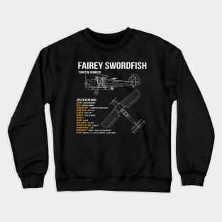 Fairey Swordfish WW2 Bi-Plane Crewneck Sweatshirt